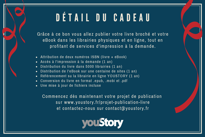 Bon cadeau pour publier un livre verso