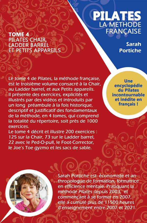 Back cover of EBOOK - PILATES, LA MÉTHODE FRANÇAISE - TOME 4