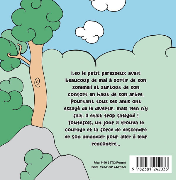 Back cover of LIVRE - LEO LE PETIT PARESSEUX
