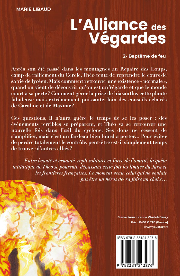 Back cover of EBOOK - L'ALLIANCE DES VÉGARDES