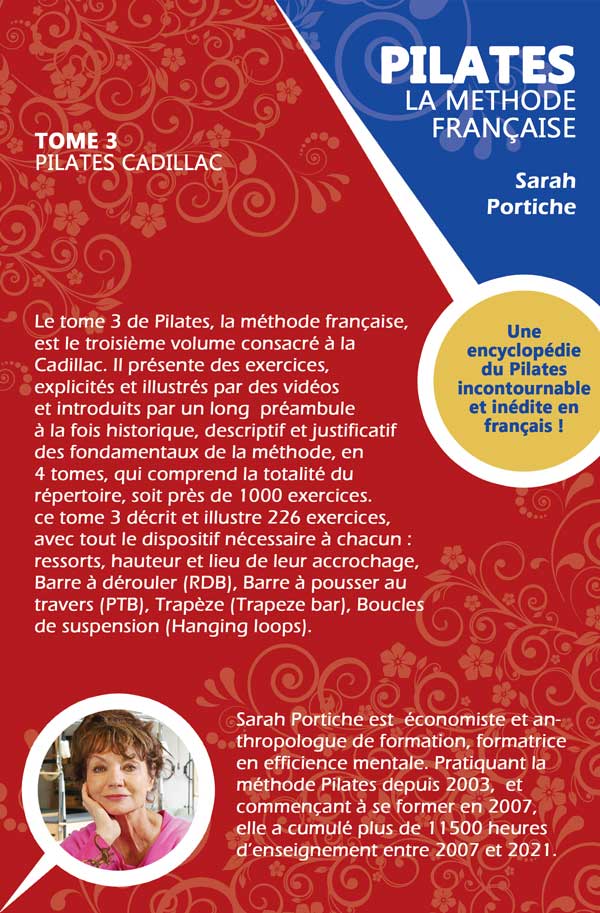 Back cover of EBOOK - PILATES, LA MÉTHODE FRANÇAISE - TOME 3