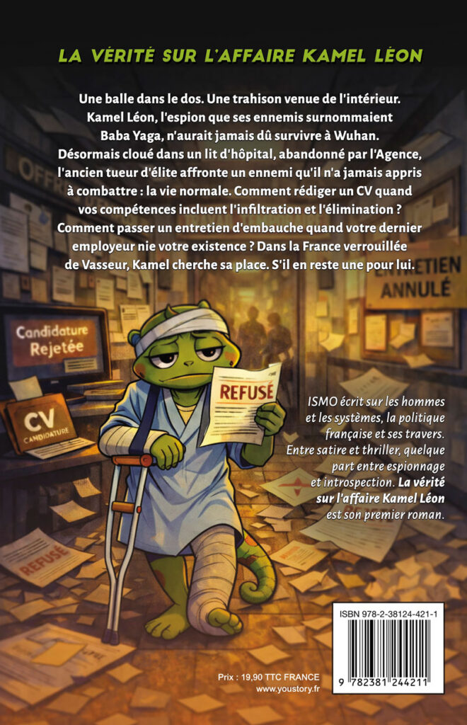 4e de couverture Roman satirique La vérité sur l'affaire Kamel Léon