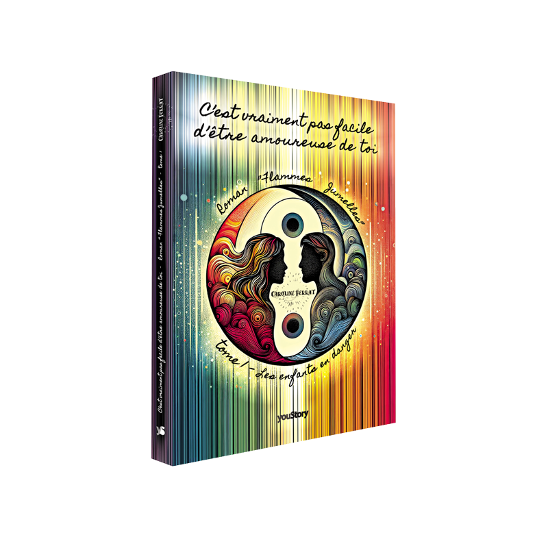 Couverture roman Flammes Jumelles Caroline Perrat