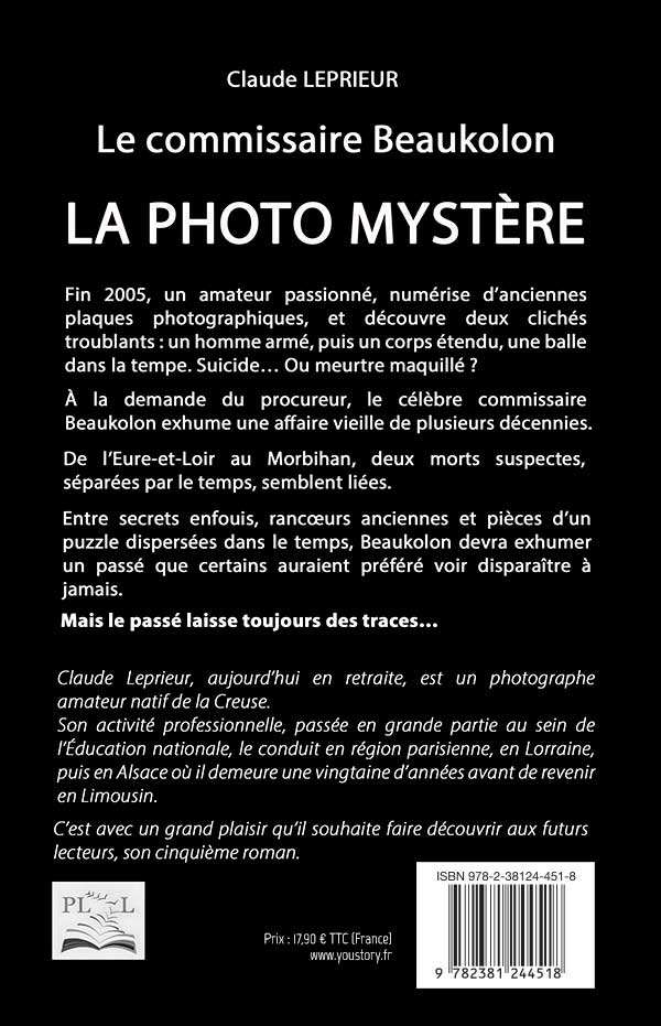 Back cover of EBOOK - LA PHOTO MYSTÈRE