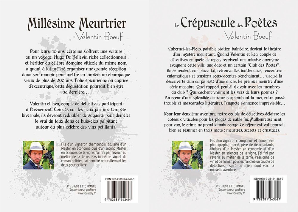 Back cover of COFFRET ROMANS LES ENQUÊTES DE VALENTIN ET LEA
